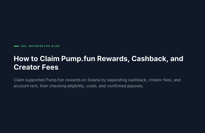 How to Claim Pump.fun Rewards, Cashback, and Creator Fees