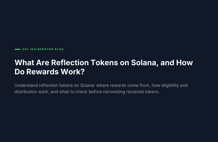 What Are Reflection Tokens on Solana, and How Do Rewards Work?