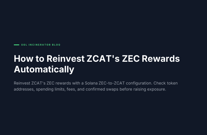 How to Reinvest ZCAT's ZEC Rewards Automatically